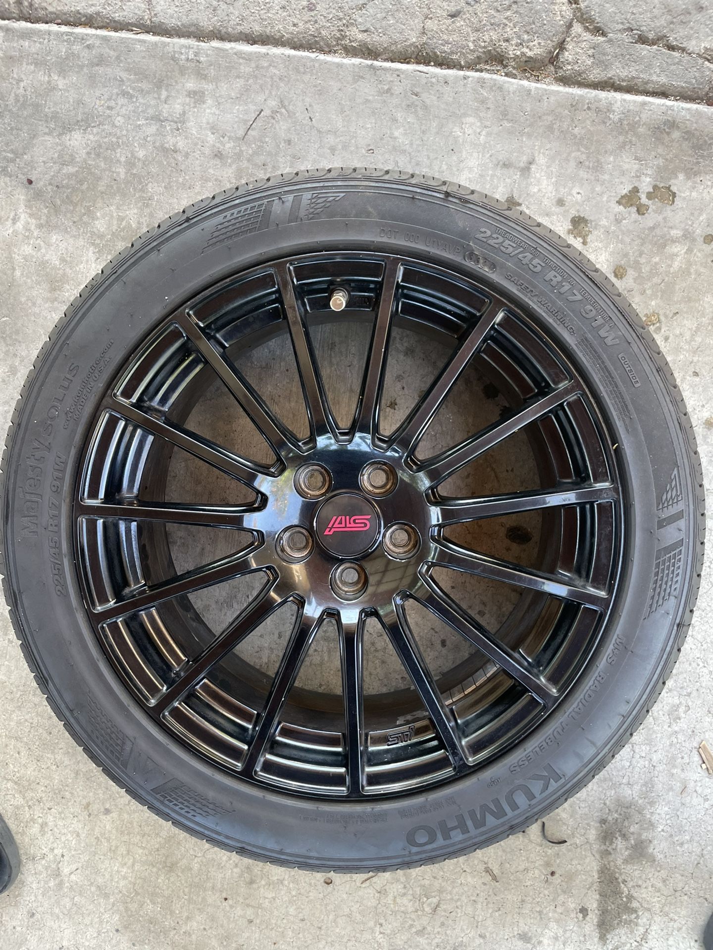 Subaru BRZ Series Blue Sti Wheels