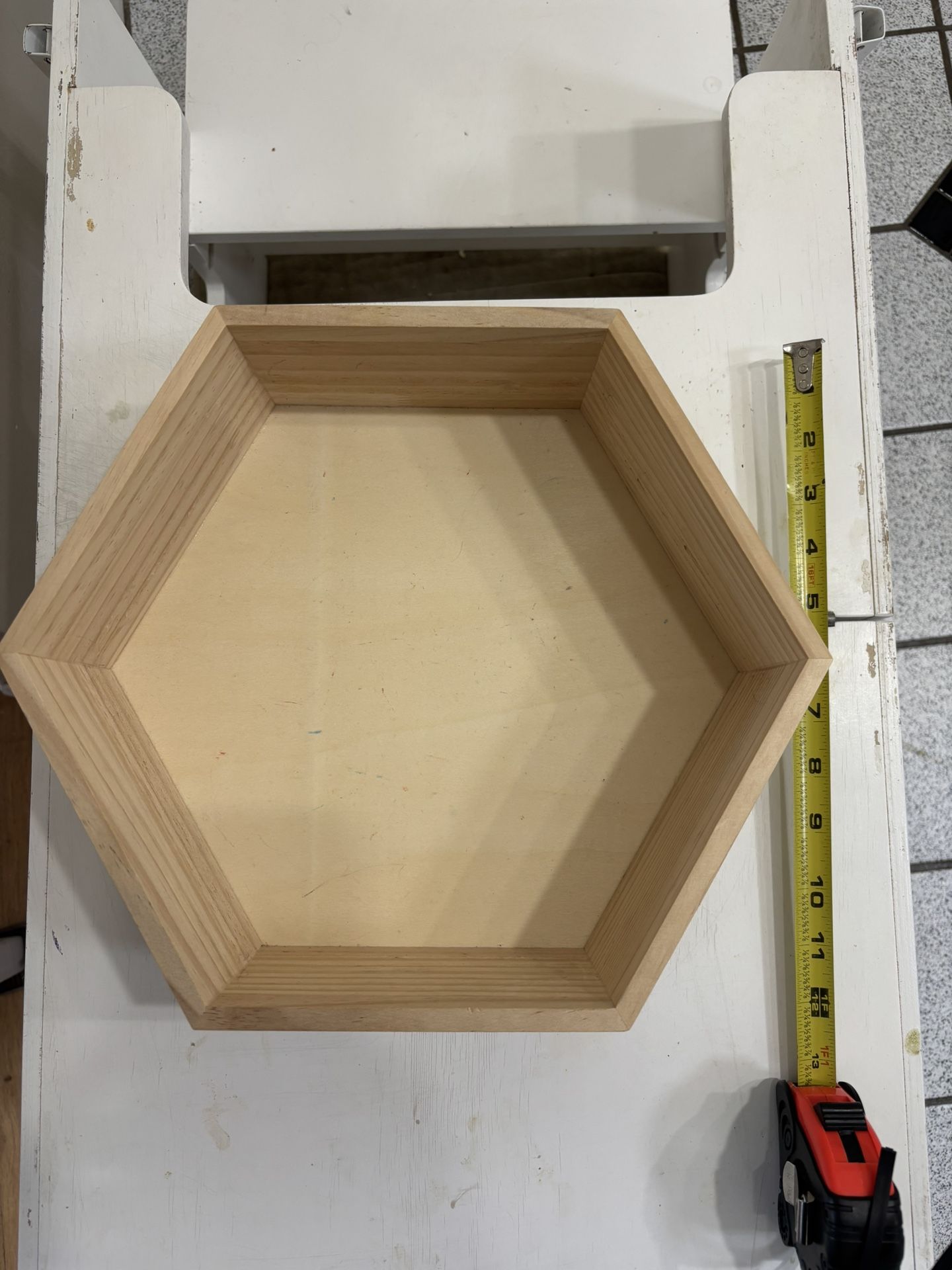 Hexagon Wooden Shelf