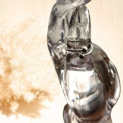 925 Sterling Silver Adjustable Double Ball Ring