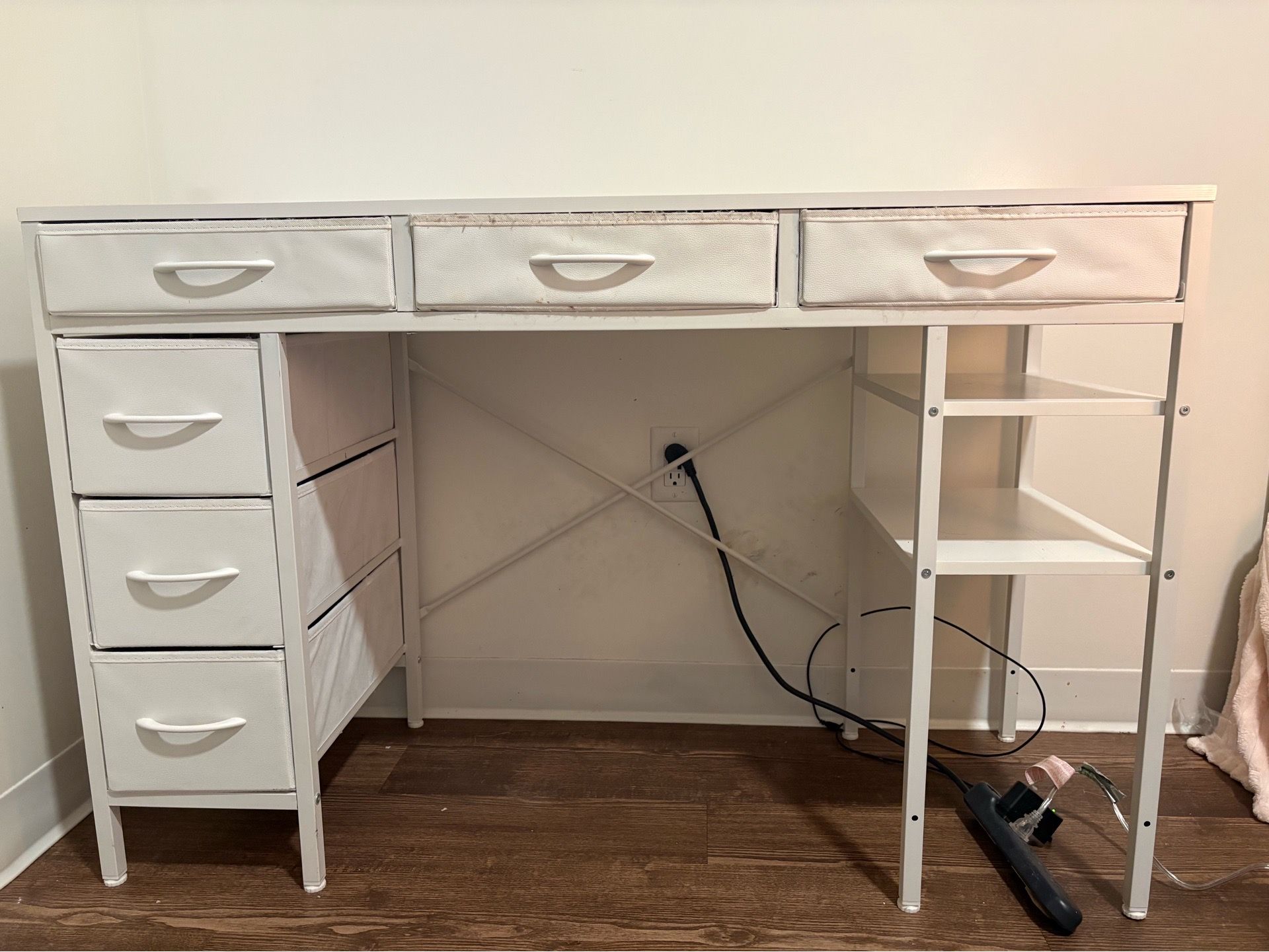 White desk