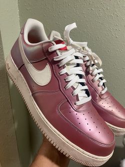 Nike Air Force 1 07 LV8 Track Red Pink Iridescent ,Size 13 good