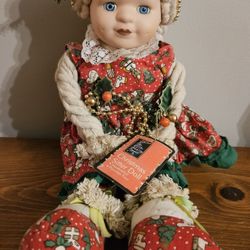 Christmas Porcelain Doll