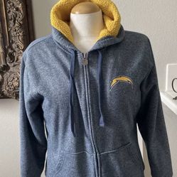 Los Angeles Charges Women’s Zip Up Feece Jacket Fleece  M