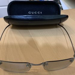 Gucci Rimless Blue Glasses