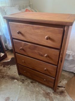 Pine dresser, tall boy.