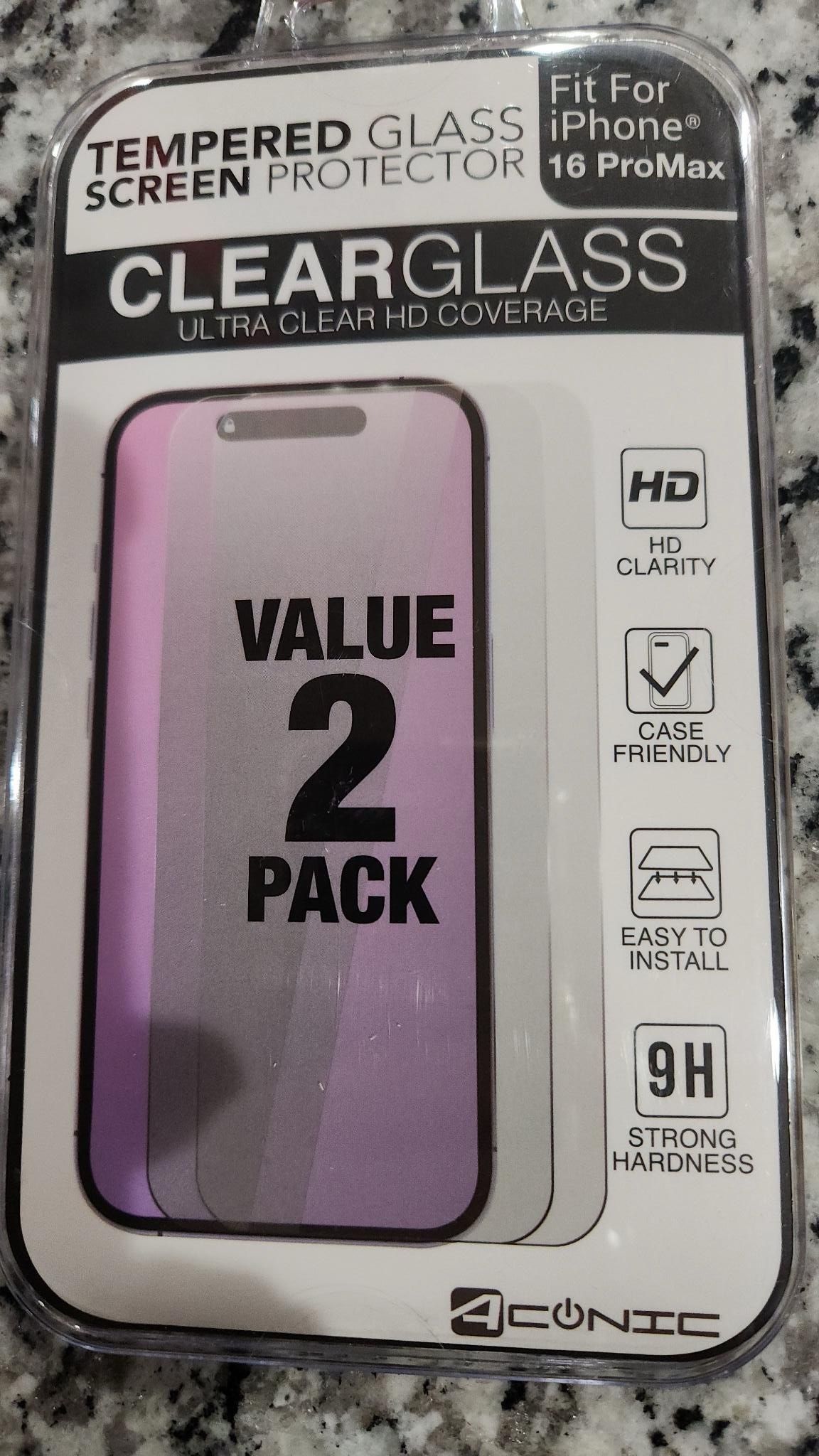 NEW Screen Protectors for iPhone 16 Pro Max(2 Pieces)