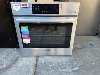 Bosch 800 Series 30 inch Single Electric Wall Oven True Convection and Self-cleaning (Stainless Steel)