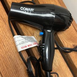 Conair Hair Dryer Handheld 1875 W, 5 Ft Cord Black Gloss 2 Speed