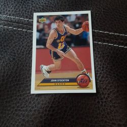 John Stockton 1992 Upper Deck McDonald's Basketball Card 