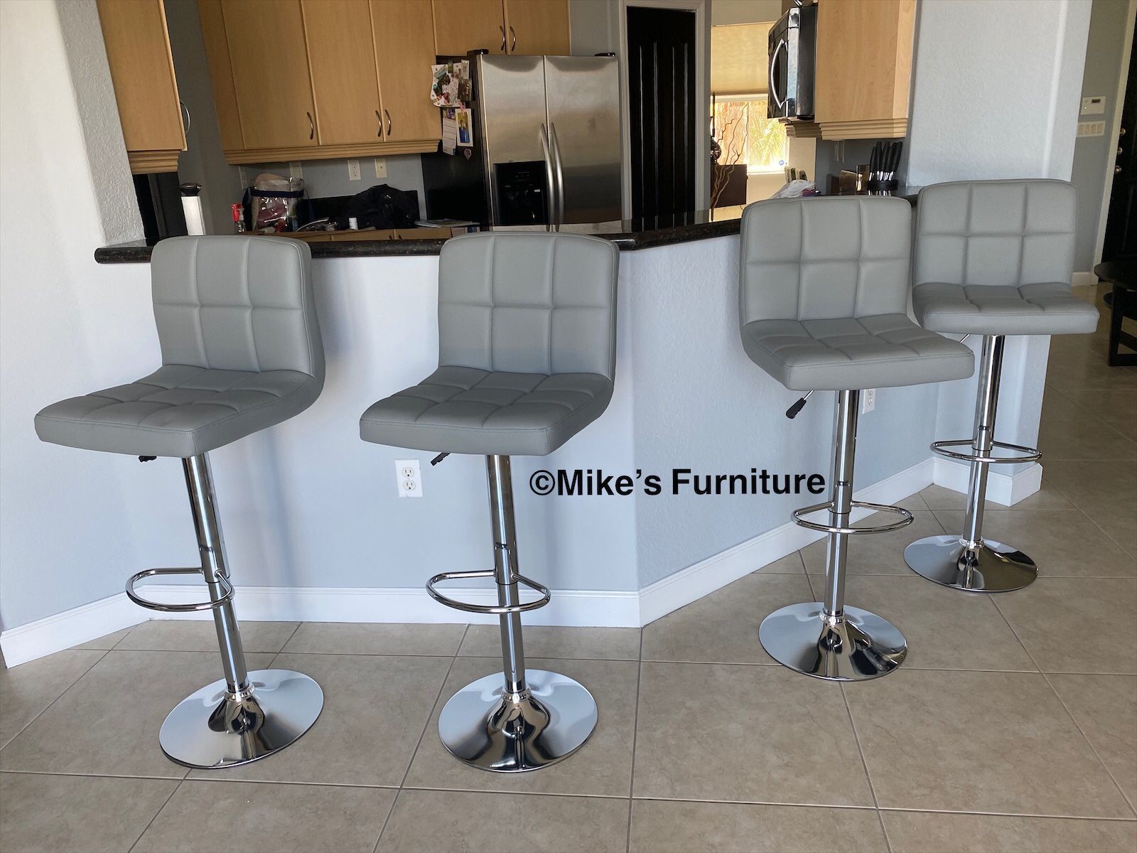 New Adjustable Bar Stools, barstools, barstool, bar stool, Sillas, chair, chairs, cadeiras (5 Colors: Black, White, Gray, Red, brown)