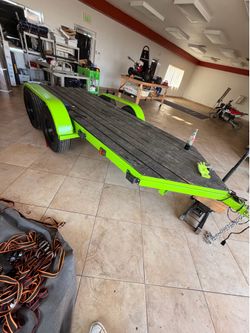 Double axle trailer