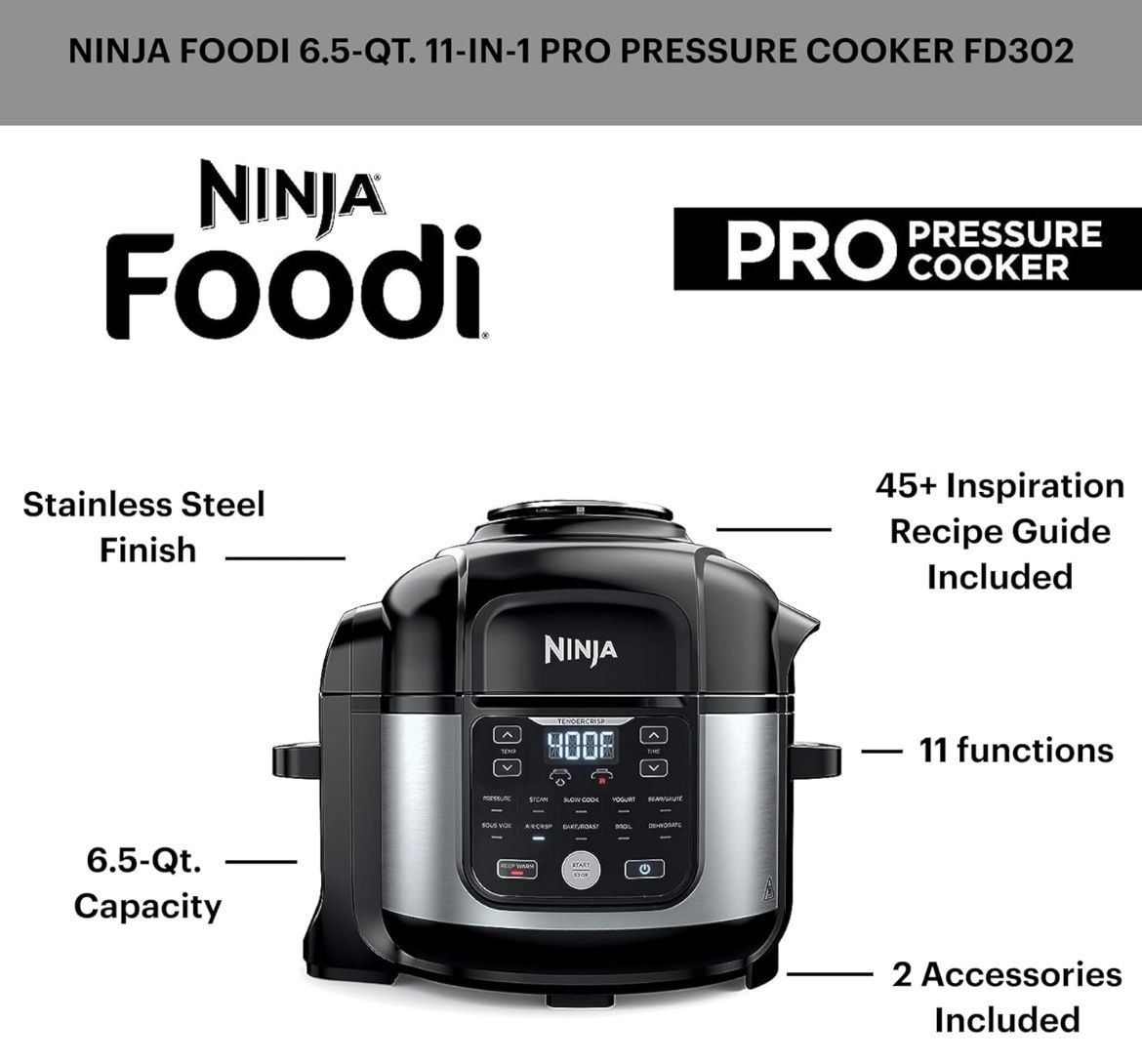 HOT DEAL! Ninja Foodi Qt 11 in Pressure Cooker Air Fryer