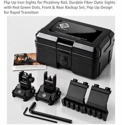 Precizap Flip-Up Iron Sights Picatinny Rail Set