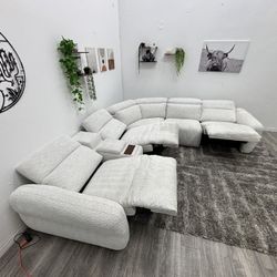 White Sectional Couch - Free Delivery 