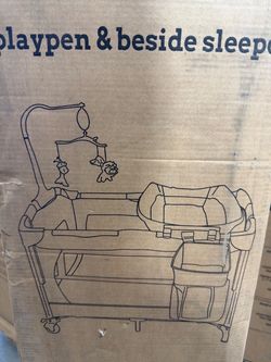 Playpen & beside sleeper
