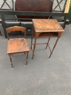 Small desk and chair