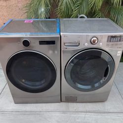 LG Front Load Washer And Electric Dryer 