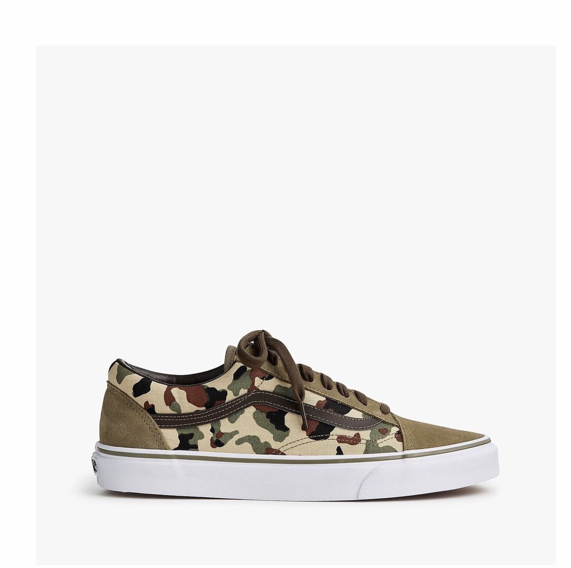 J.Crew X Vans® Old Skool sneakers in camo suede