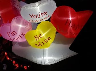Valentine Day Light Up Blow Up 