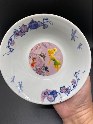 Disney Fairies Tinkerbell Child’s Porcelain Bowl Excellent Condition So adorable!