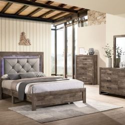 4-PCS Queen Size Bedroom Set In Offer 🔥🔥🔥