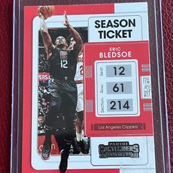 Eric Bledsoe 2021-22 Panini Contenders #42 Los Angeles Clippers