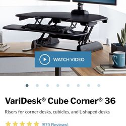 Varidesk Corner 36” Standing Desk