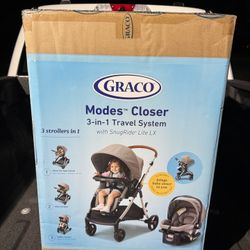 Graco Modes Closer 3 in 1 Travel System Car seat & stroller 