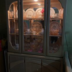 Dish/Bar Cabinet With Light 