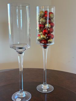 Clear Glass Decorative Chalices