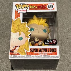 Funko Pop! Vinyl: Dragon Ball Z - Super Saiyan 3 Goku #492 GameStop Exclusive