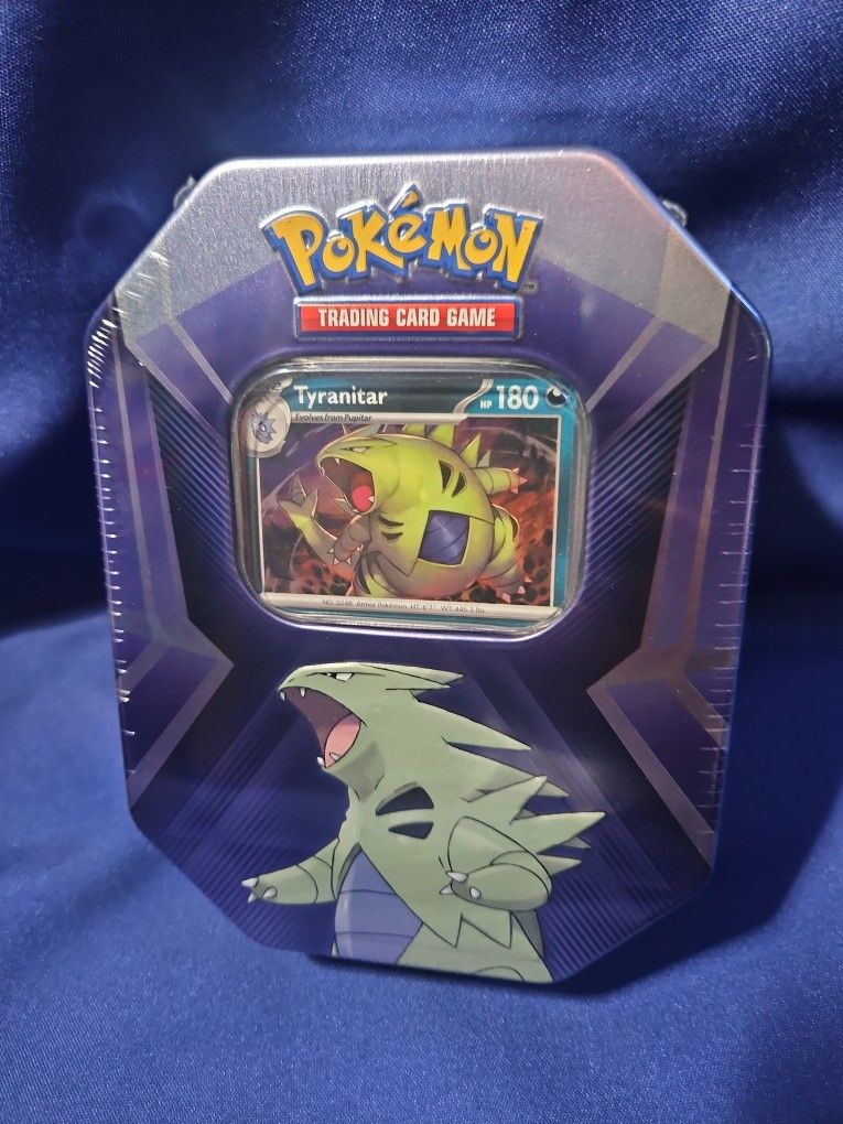 Pokemon TCG: Triple Whammy Collector's Tin - Tyranitar - Sealed!