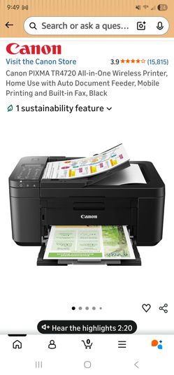 Canon printer tr4720