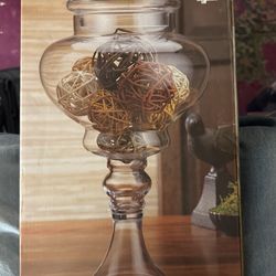 Frasco / Caramelera Con Tapa Y Pedestal 