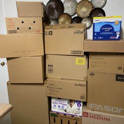 $10 for 15 Cardboard Boxes Great for Moving, Storing, Mailing, Shipping etc
