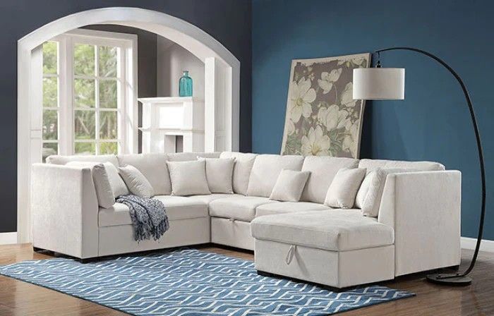 Ryna Sleeper Sectional By FoA🚛Same Day Delivery💳Financing Options