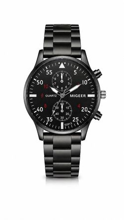 🔥MIGEER Black Chronograph Watch🔥