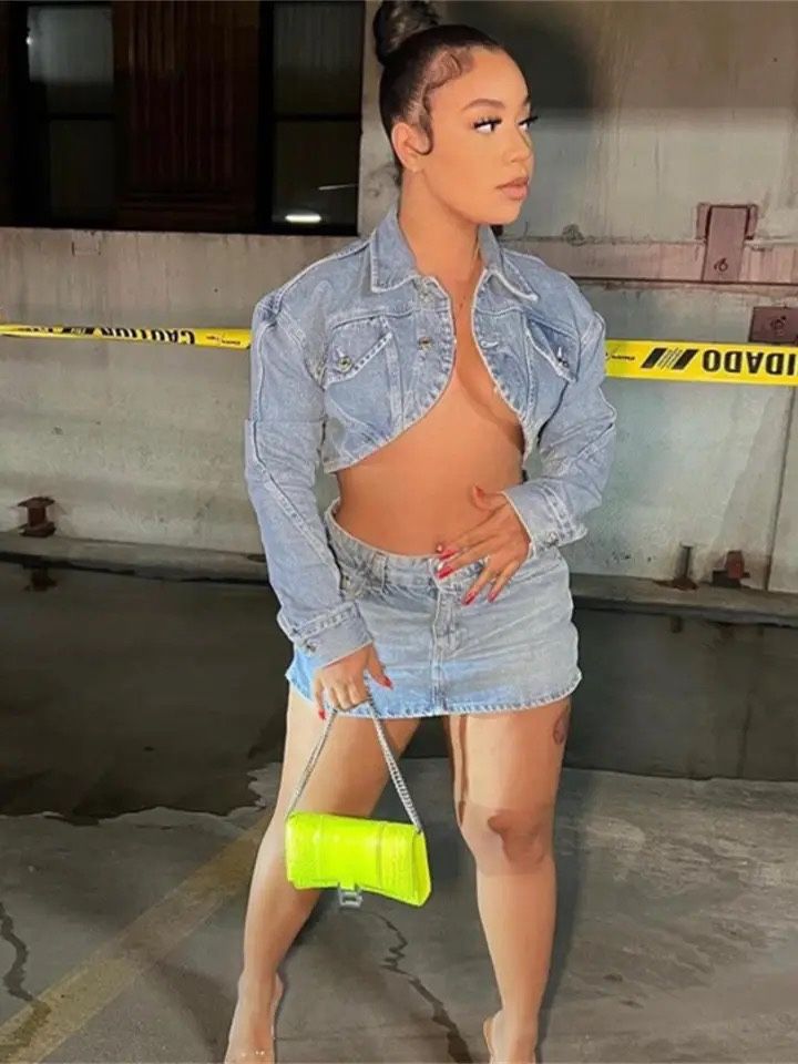 Crop Top Denim Jacket