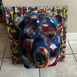Wall Art 3D Bear