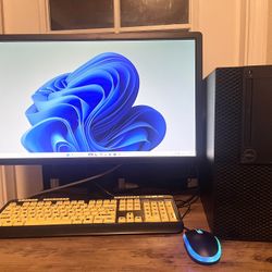 Dell 3050 7th Gen Wifi PC & 24” Monitor 