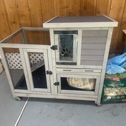 Indoor Rabbit House Hutch ! 