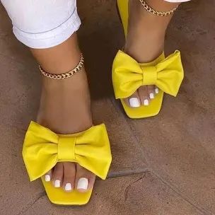 Bow Knot Flat Sandals