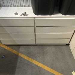 White drawers