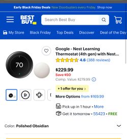 Google Nest thermostat