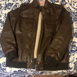 Levi’s Brown Leather Jacket (brand New )