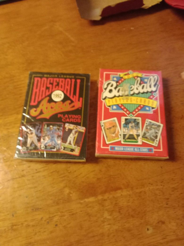 1991 & 1992 Major League Playing Cards