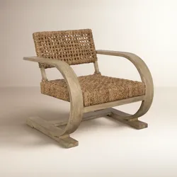 Joss and Main Teak  Driftwood Accent Chair - Elara Teak Armchair