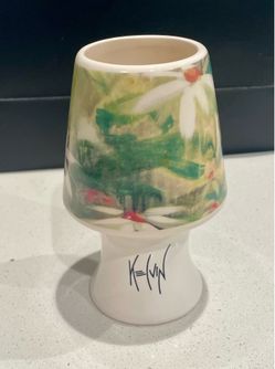 NEW Handcrafted Ceramic Oil Burner & Candle Holder – Cuban Art Collection – Only $10! 🌺🕯️