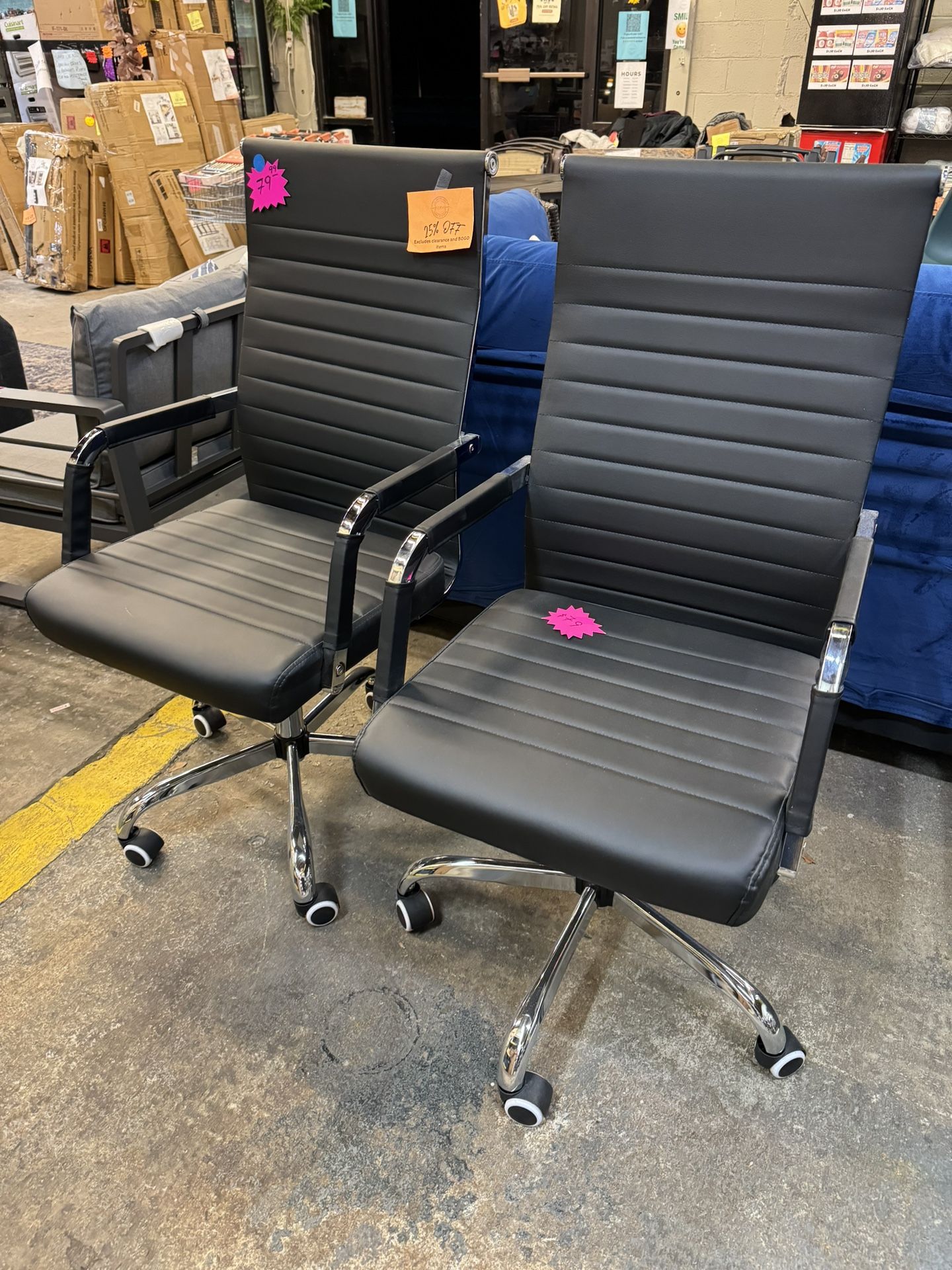 Desk Chair Black $79.99 Each New