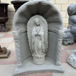 New Virgin Of Guadalupe Made Out Of Cement Perfect Gift 